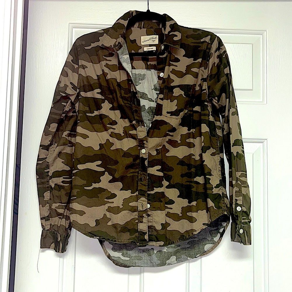 Camo Button Down